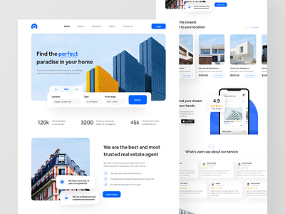 Atlantis ~ Landing Page Exploration🏘 clean design home page house house rent landing page properties property website real estate real estate agency real estate agent real estate website rent ui ui design user interface ux web design website website design