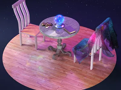 what would you want to know? 3d 3dart c4d clean colorful comicpower divination magic modeling render