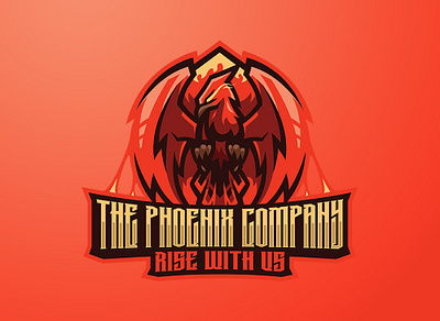 THE PHOENIX COMPANY RISE WITH US 3d animal animal logo animation branding eagle eagle logo esports logo graphic design logo logo design motion graphics phoenix phoenix logo sports logo ui