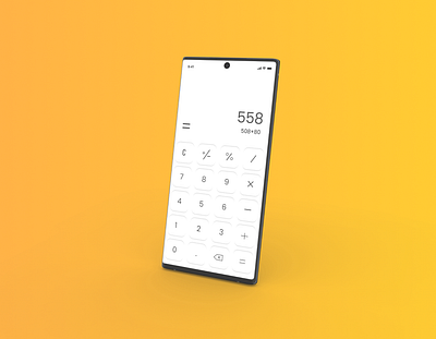 Calculator Ui Mockup app branding dailyui design icon illustration logo typography ui ux