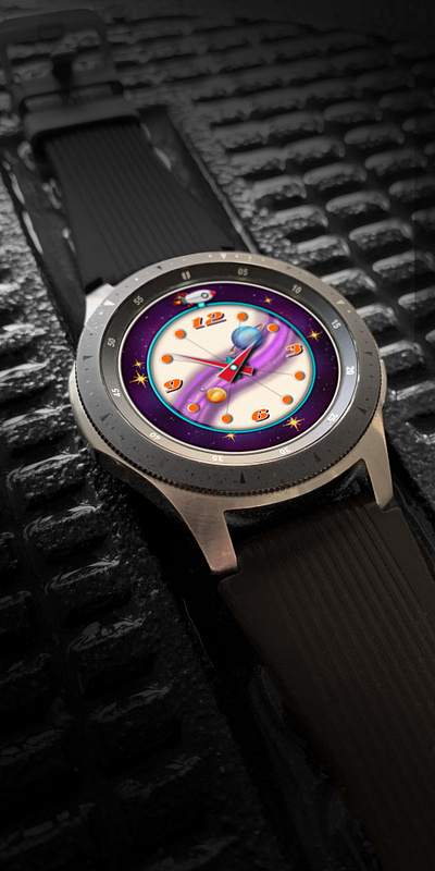 Cyberpunk_Rocket facer ui watch watch design
