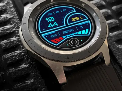 Cyberpunk_Polaris facer smartwatch ui watch