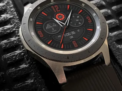 Cyberpunk_Mars facer smartwatch ui watch