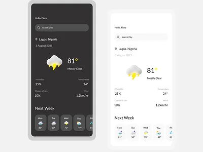 Weather App app design ui weather app