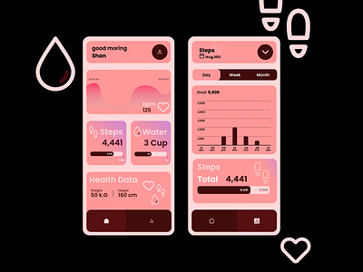 fitness Ui/UX - shan 2021 design animation app application color design figma font graphic design mobile ui nature product ui ui design ux