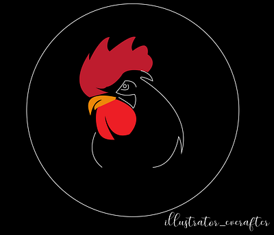 Chicken logo animation artwork beautiful design digitalart digitalsketch graphic design illustration logo ui