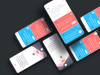 Quotes concept app app app design ios mobile mobile app mobile design ui