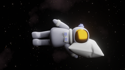 Astronaut's dream 3d astronaut blender cosmos galaxy illustration render