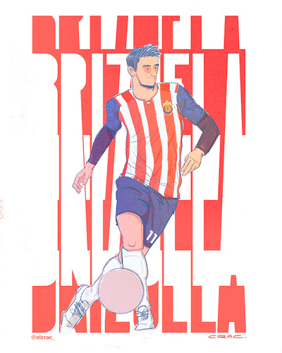 Issac 'Cone' Brizuela - Soccer player design graphic design illustration