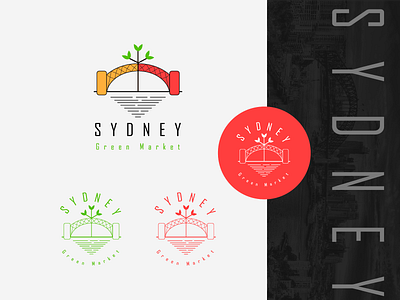 Sydney Green Market Logo Concept branding design graphics illustration logo logo design logodesign minimal vector