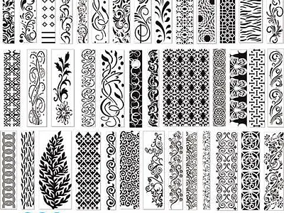 FLORAL PATTERN VECTOR JALI DESIGN 3d cnc design illustration laser