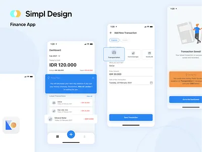 Kachinkk - Finance App app branding design figma finance logo ui uiuxdesign ux