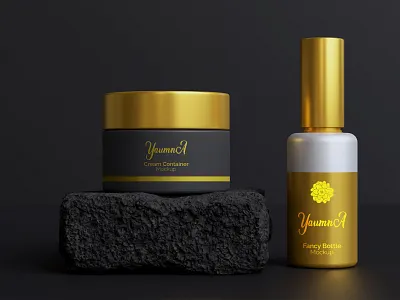 Cosmetics Jar mockup 3d 3d render cosmetics cosmetics jar graphic design mockup mockup design product product mockup rendred image