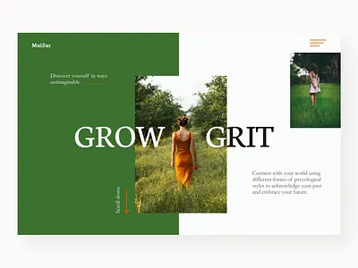 Grow Grit design ui uidesign uiux ux uxdesign web