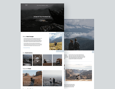 Travel Blog Website adventure blog website blogger column grid digital designer prototype tourism travel travel blog travel web design travel website ui ui design user interface ux ux design web design webflow website website design