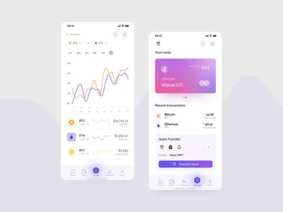 Crypto App app design mobile mobile app ui uiux