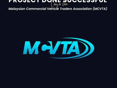Negative Space Logo design for Malaysian Comercial Vehicle Trade design font lettering logo mcvta negative space text typography vector