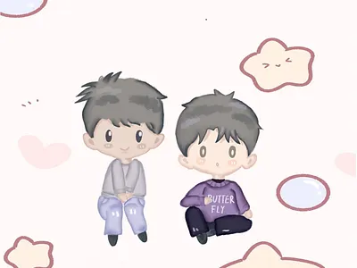 Chibi chibi illustration