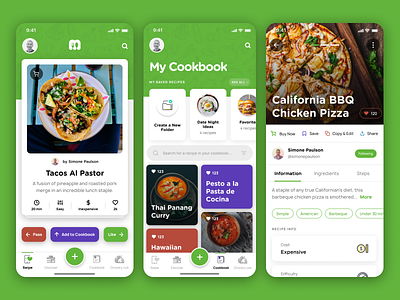 Cooking/Recipe Curation App app cooking ios mobile recipe