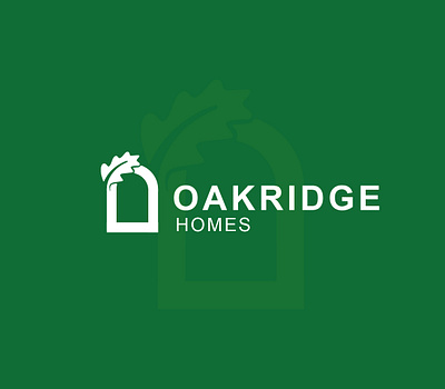 OAKRIDGE Homes | Logo brand identity branding design home illustration logo logomark logos logotype oak