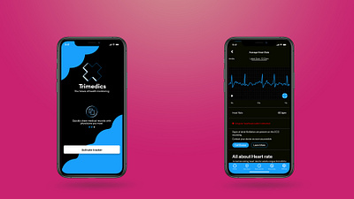 First look Trimedics health monitoring app health heartrate screen splash tracker