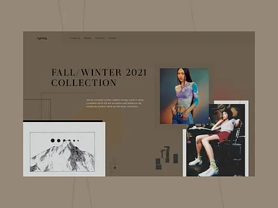 lighting - Fashion Website design fashion minimal style ui ui design uidesign ux uxdesign web webdesign website