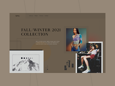 lighting - Fashion Website design fashion minimal style ui ui design uidesign ux uxdesign web webdesign website