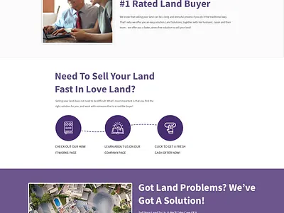 Design landing page to generate leads for real estate buyer clean landingpage landselling minimalist modern mortagage realestate simple