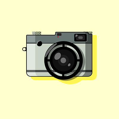 Camera Body Illustration app clean design graphic design illustration logo minimal simple