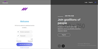 A social media website Fb My Board Design graphic design social media website website wordpress website