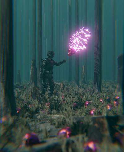 Burnt 3d conceptart environment landscape