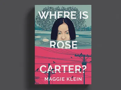 Where is Rose Carter - Book cover design and illustration climate change drawgning flood girl jd paulsen missing oceans rising tragedy