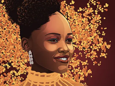 Lupita Nyong'o - Portrait african african woman black woman celebrity jd paulsen lupita nyongo portrait