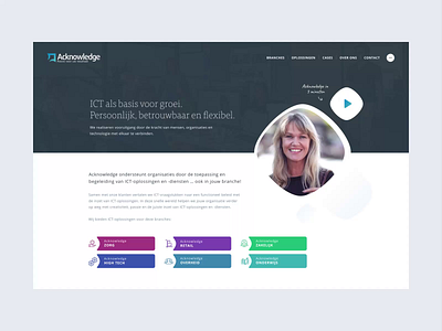 Acknowledge — ICT services design it ui website