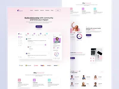 Community Social - Website branding community dashboard design interface landingpage ui uidesign uiux ux web website