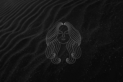 hair brave logo app beauty beauty products branding commerce design hair logo illustration line art linocut logo logoinspiration logomark monoline salon skin care vector web woman