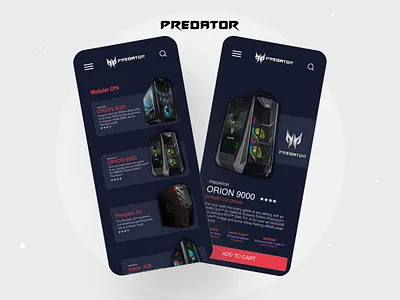 PREDATOR MOBILE UI branding ui ux