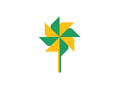 Abstract Flower lollipop logo mark brand identity branding colorful creative logo cute design flat flat logo illustration logo logo design logos minimalist rose symbol