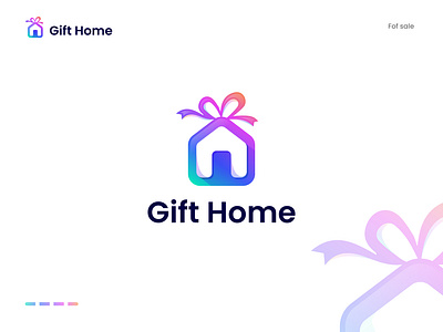 Gift Home - Modern Creative Logo Design brand identity branding colorful creative logo generator gift gift home gift home logo design gift logo design gradient logo home logo creator home logo design home logo dribble logo design logo designer logo maker modern logo colors 2021 modern logo ideas vector