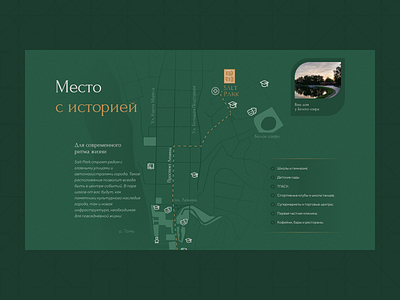 Salt Park branding design illustration realty russia ui ux web website