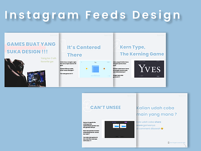 Instagram Feeds Design (Content) branding design illustration typography