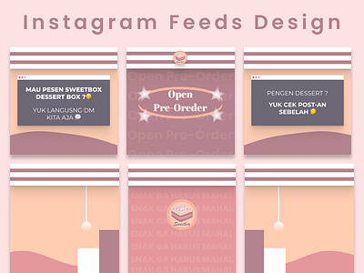 Instagram Feeds Design (Sweetbox) branding design typography