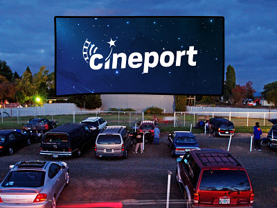 Cineport logo design branding design logo web website