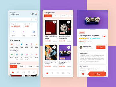 Redesign Shopee App app design figma great mobileapp redesign reference shopee source trending ui ui ux ui design uidesign uisupply uiux user interface ux uxui worldwide