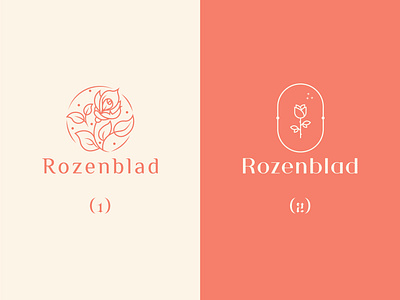 "Rozenblad" Botanical Line art Logo design app icon logo botanical botanical line art logo botanical logo branding design feminine logo floral line art logo floral logo flower logo girlish logo illustration line art logo line work logo logo design minimal logo minimalist logo new logo one line art