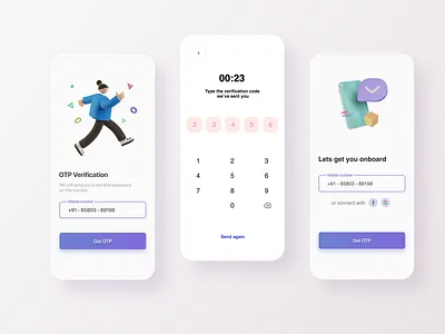Login screen 3d animation app blender branding design figma figmadesign graphic design illustration logo motion graphics ui