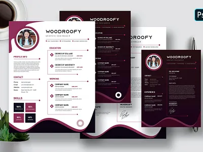 Romos | Creative Resume & CV Template By Websroad accountant clean clerk cover creative cv employ fashion illustration interview job letter logo marketing minimal nurse professional resume resumes teacher