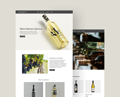 Wine Delivery Web Design digital designer e commerce food and beverage hospitality website toronto designer toronto web design ui design ux design web design website concept wine wine delivery wine e commerce wine store wine website