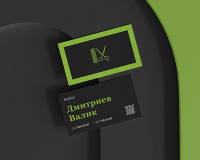 Barber business card barber branding business card creative design typography vector visit card