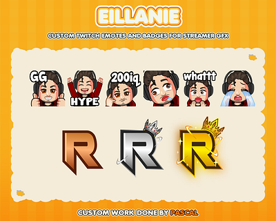 Custom emotes for twitch, youtube, discord and facebook brown badges chibi emotes chibi guy emotes cute guy emotes gamers emotes gold badges guy emotes leeter r badges twitch badges twitch emotes